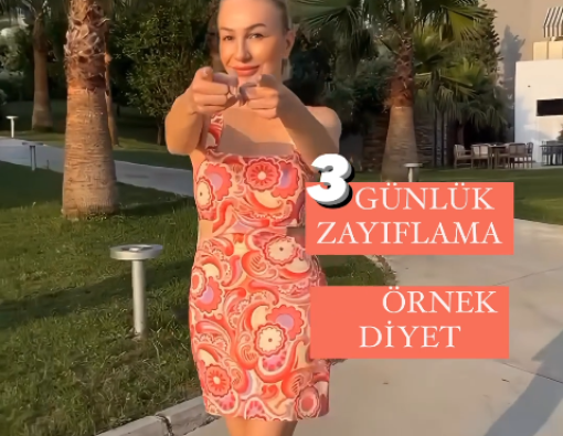 3 Günlük Zayıflama – Örnek Diyet